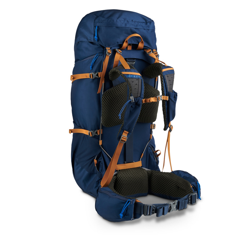 Load image into Gallery viewer, KELTY Glendale 85L Pageant Backpack Bag Hiking Camping Travel Pack in Blue/Cathay Spice-2