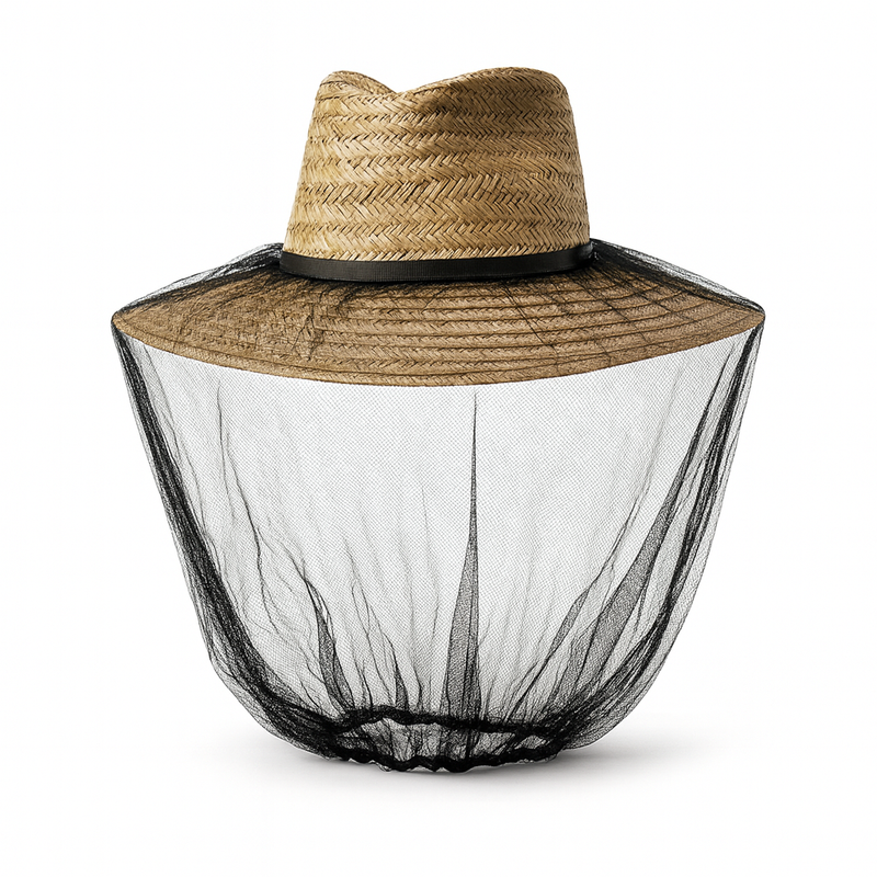 Load image into Gallery viewer, Mosquito Hat Net Head Protector Bee Bug Mesh Insect Mozzie Fishing Fly - Black-1