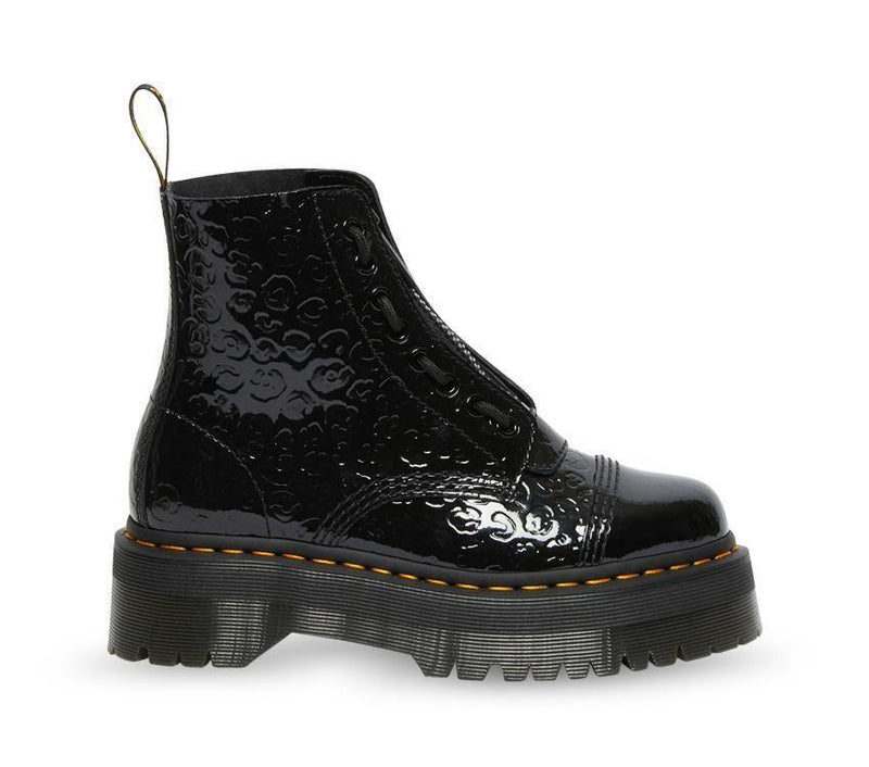 Load image into Gallery viewer, Dr Martens Womens Sinclair Jungle Boots Patent Lamper Leopard Emboss - Black-4