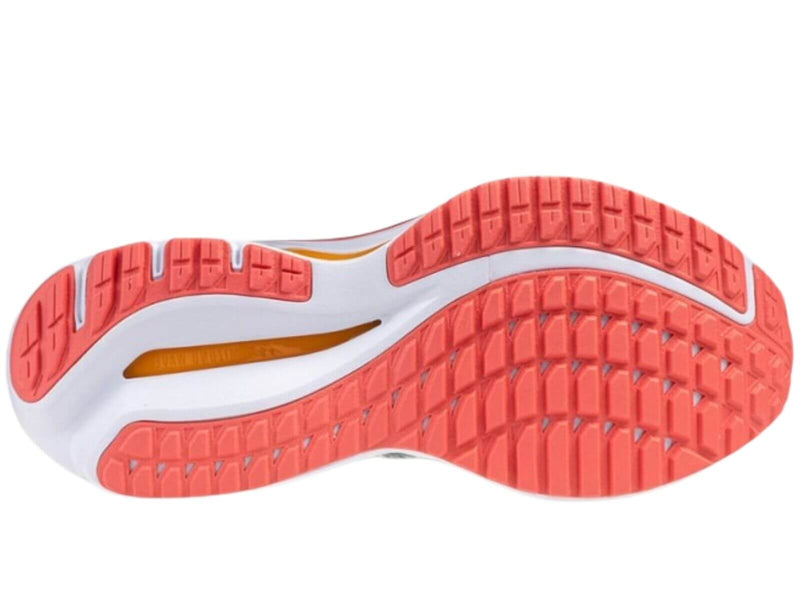 Load image into Gallery viewer, Mizuno Womens Wave Inspire 20 Running Shoes – Grey Mist/White/Dubarry – Size 8.5
