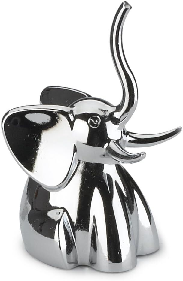 Load image into Gallery viewer, Umbra Zoola Elephant Chrome Ring Holder-1