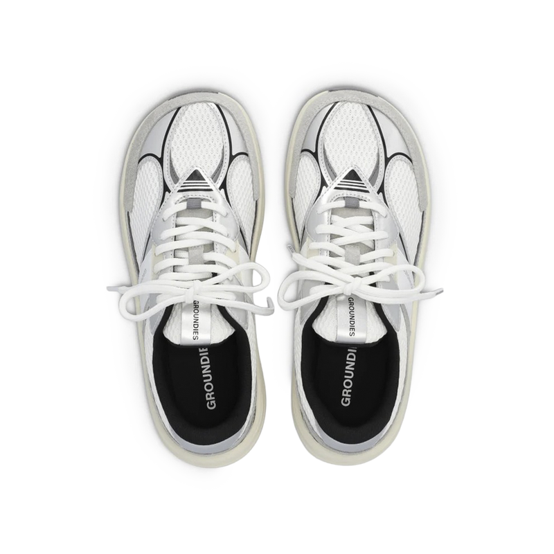 Load image into Gallery viewer, Groundies Starlite 2.0 Men's Barefoot Sneakers – White/Silver/Black