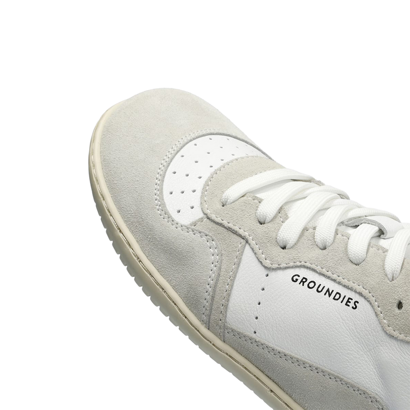 Load image into Gallery viewer, Groundies Nova GO1 Men's Barefoot Sneakers – White/Off-White