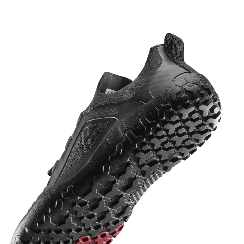 Load image into Gallery viewer, Vivobarefoot Primus Trail Knit FG Grounding Mens Obsidian/Obsidian