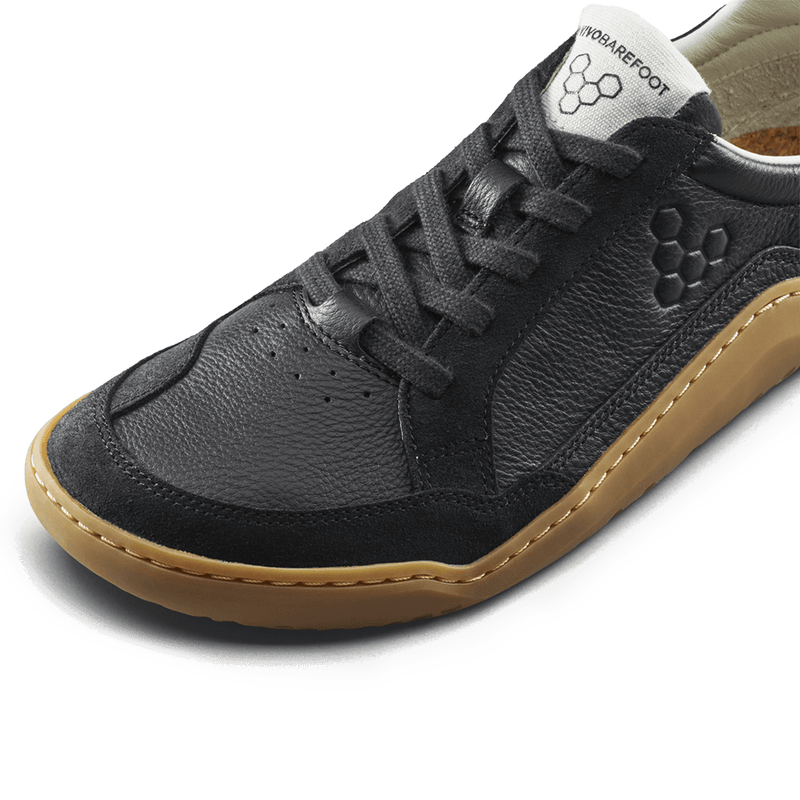 Load image into Gallery viewer, Vivobarefoot Gobi III Sneaker Leather Mens Obsidian