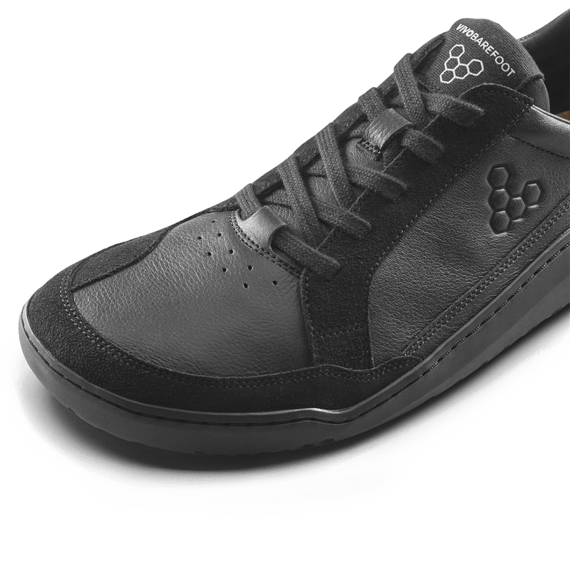 Load image into Gallery viewer, Vivobarefoot Gobi III Sneaker Leather Men’s Triple Obsidian