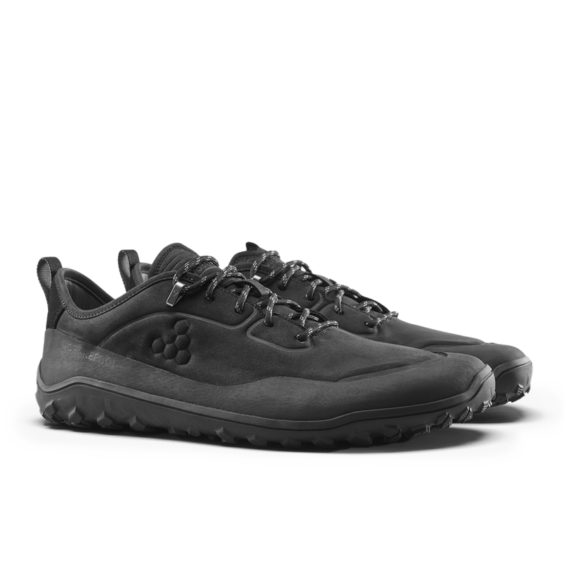 Load image into Gallery viewer, Vivobarefoot Tracker Leather Low Mens Obsidian-3