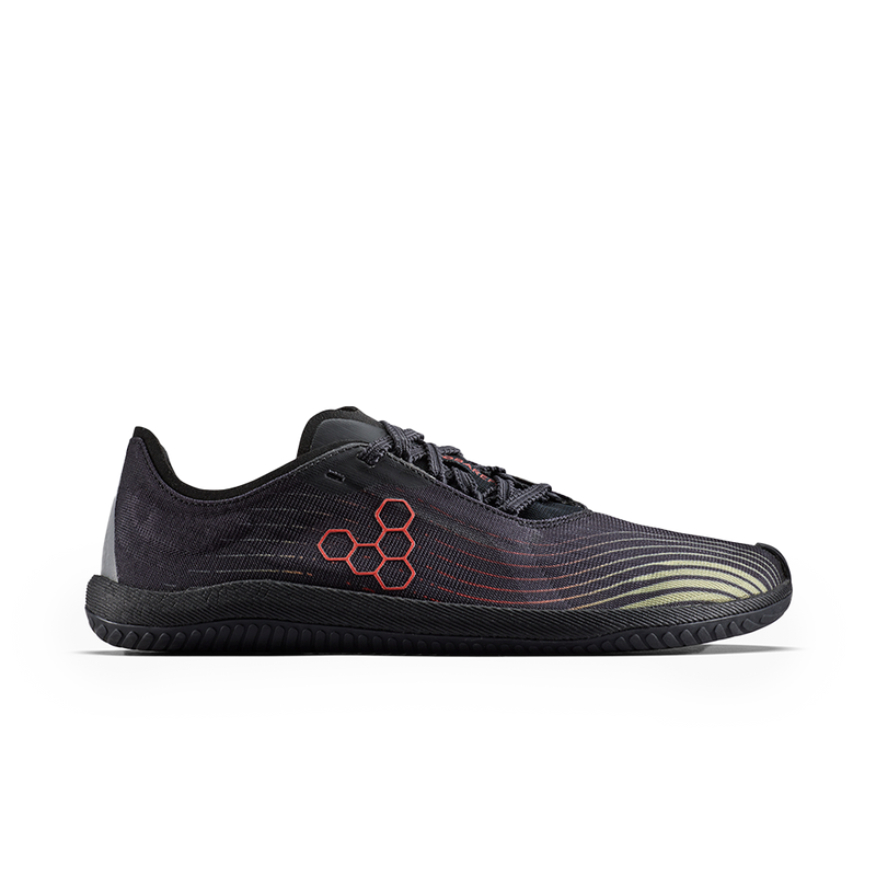 Load image into Gallery viewer, Vivobarefoot Primus Flow Mens Obsidian/Cherry Tomato-0