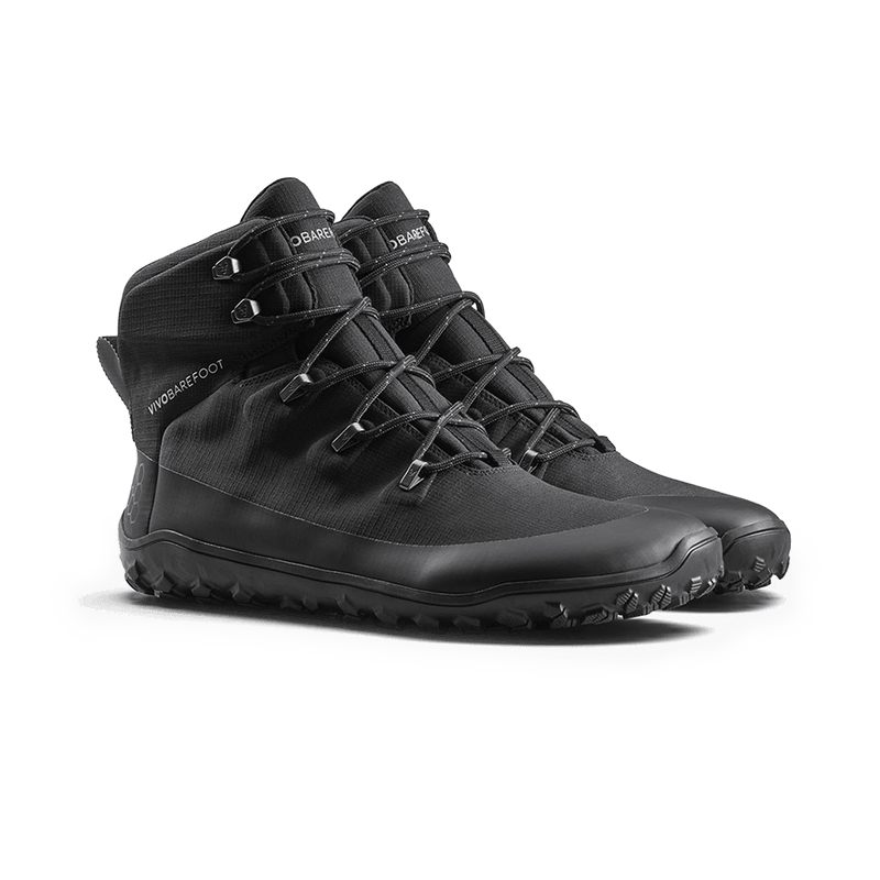 Load image into Gallery viewer, Vivobarefoot Tracker Textile AT II Men's Barefoot Hiking Boot – Obsidian