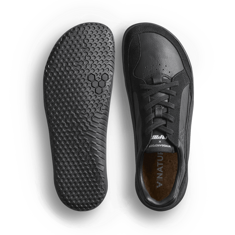 Load image into Gallery viewer, Vivobarefoot Gobi II Sneaker Premium Leather Mens Triple Obsidian-1