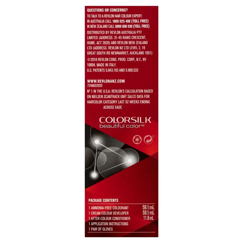 Load image into Gallery viewer, Revlon ColorSilk 20 Brown Black Permanent 3D Hair Colour w/ Keratin - Brown/Black-4