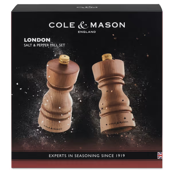 Load image into Gallery viewer, Cole & Mason London Salt & Pepper Shaker Mill Gift Set - Natural Beech - 130mm-4