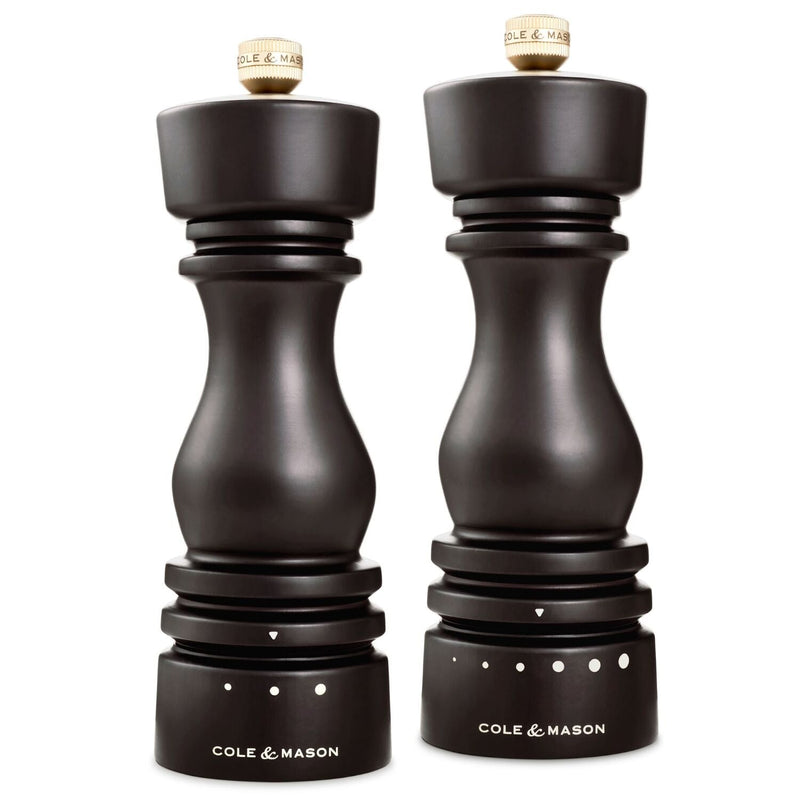Load image into Gallery viewer, Cole & Mason London Grind Select Salt & Pepper Mill Gift Set – Chocolate Wood-1