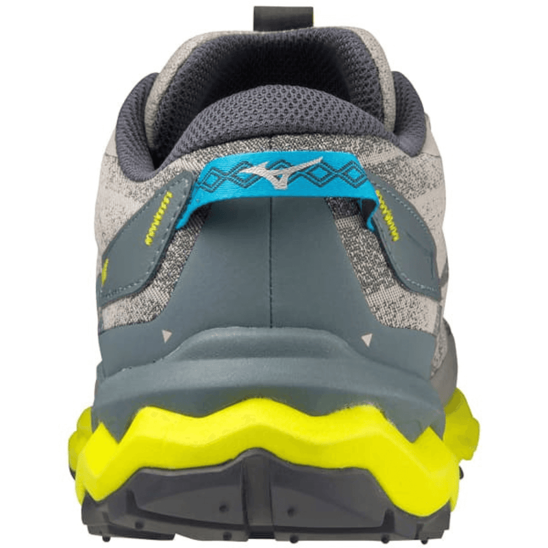 Load image into Gallery viewer, Mizuno Wave Daichi 7 Mens Trail Shoes Gray/Blue/Bolt Size 10.5