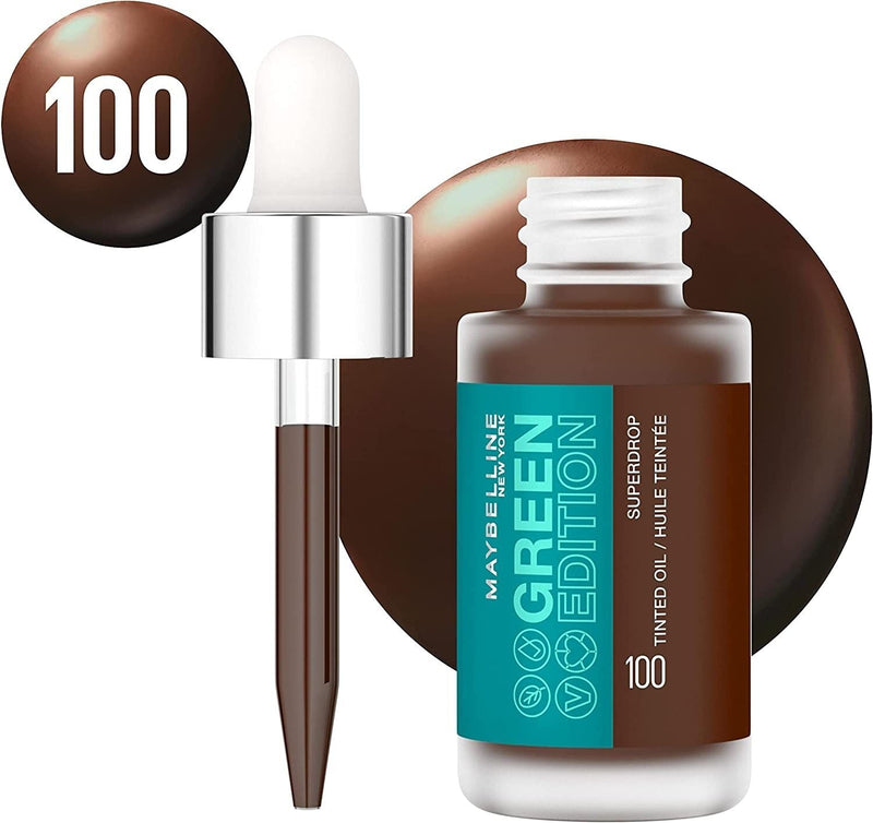 Load image into Gallery viewer, Maybelline Green Edition Superdrop Tinted Oil Foundation – Shade 100-3