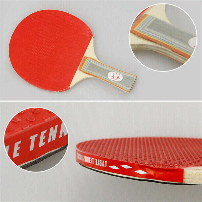 Load image into Gallery viewer, 2 Players Table Tennis Set 2 Rackets Bats with 3 Ping Pong Balls Home Sports-3