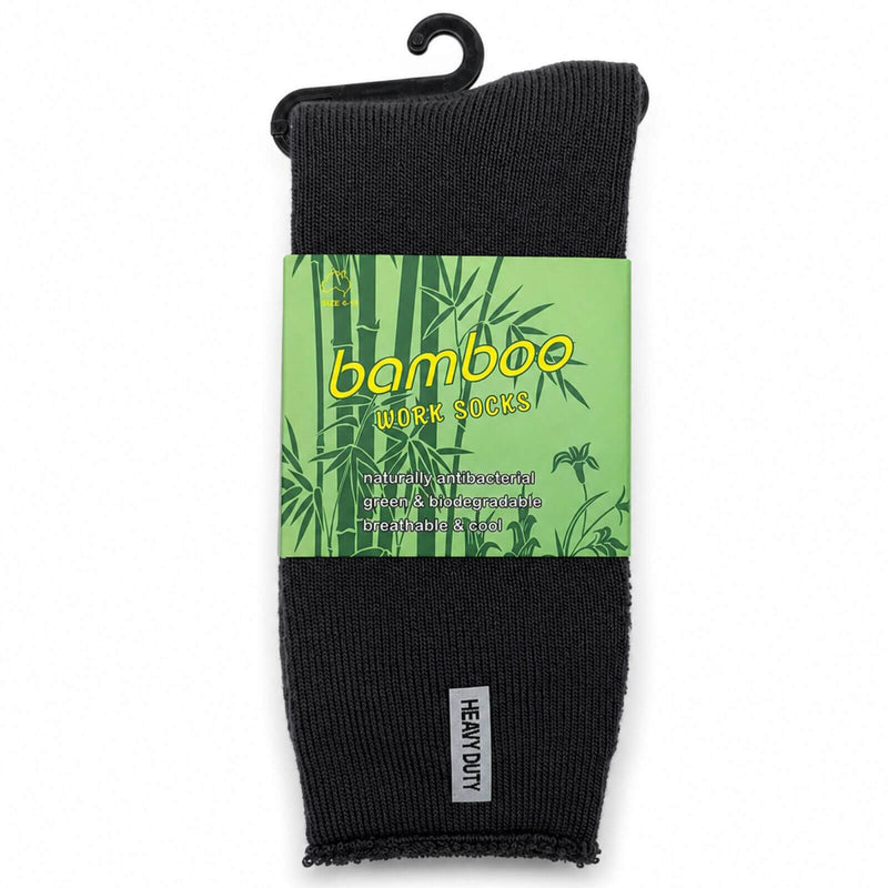 Load image into Gallery viewer, 3 Pairs Mens Bamboo Rich Work Socks Thick Cushioned Anti Odour - Charcoal Grey-3