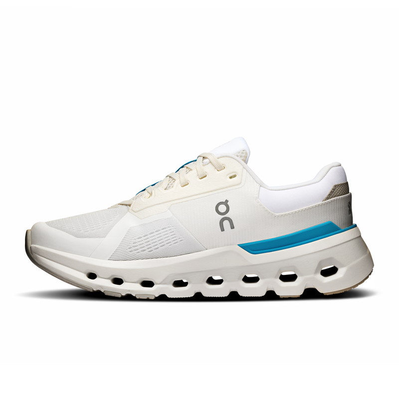 Load image into Gallery viewer, On Womens Cloudrunner 2 Running Shoes Sneakers in White/Horizon-3