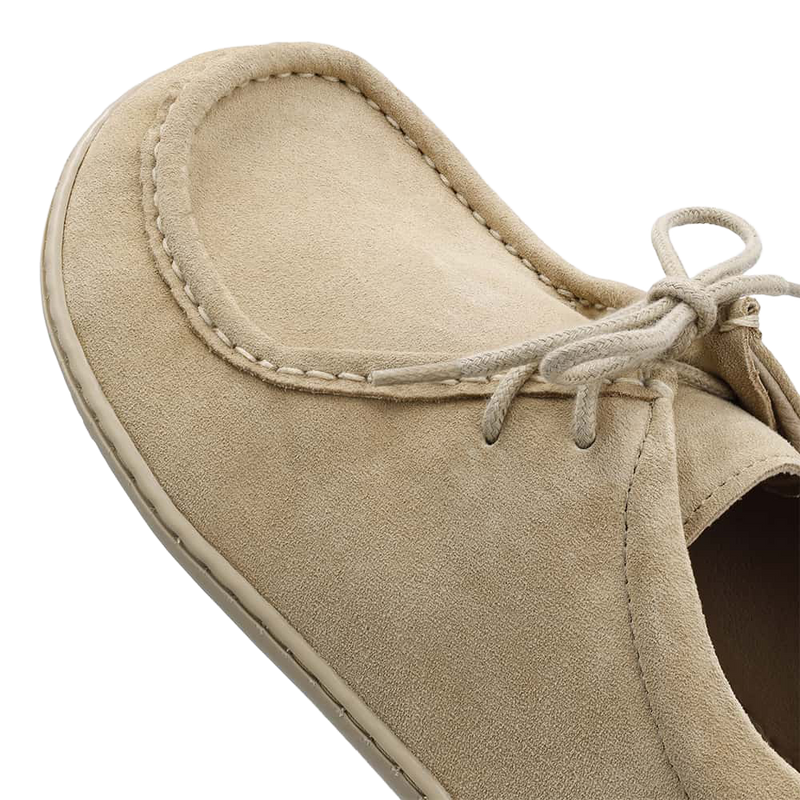 Load image into Gallery viewer, Groundies Cricket Men's Barefoot Moccasins – Beige