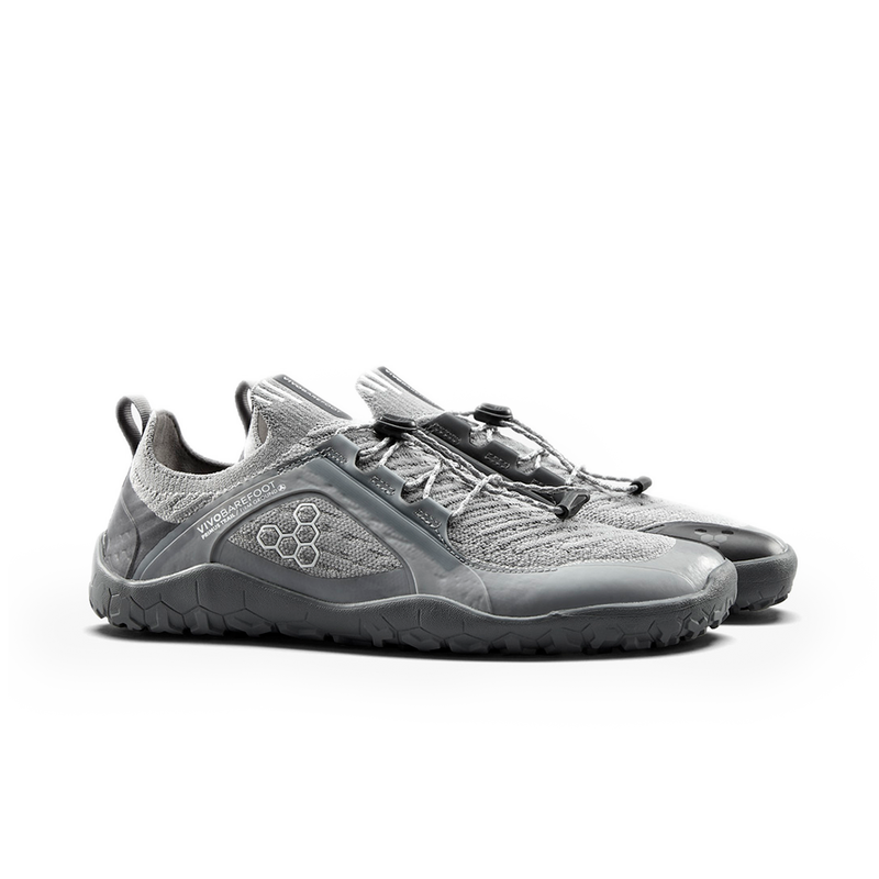 Load image into Gallery viewer, Vivobarefoot Primus Trail Knit FG Mens Ultimate Grey