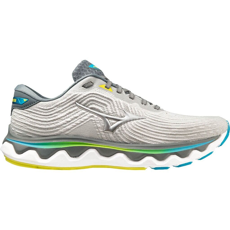 Load image into Gallery viewer, Mizuno Wave Horizon 6 Mens Runners Sneakers Shoes in Pearl Blue/Silver/Bolt
