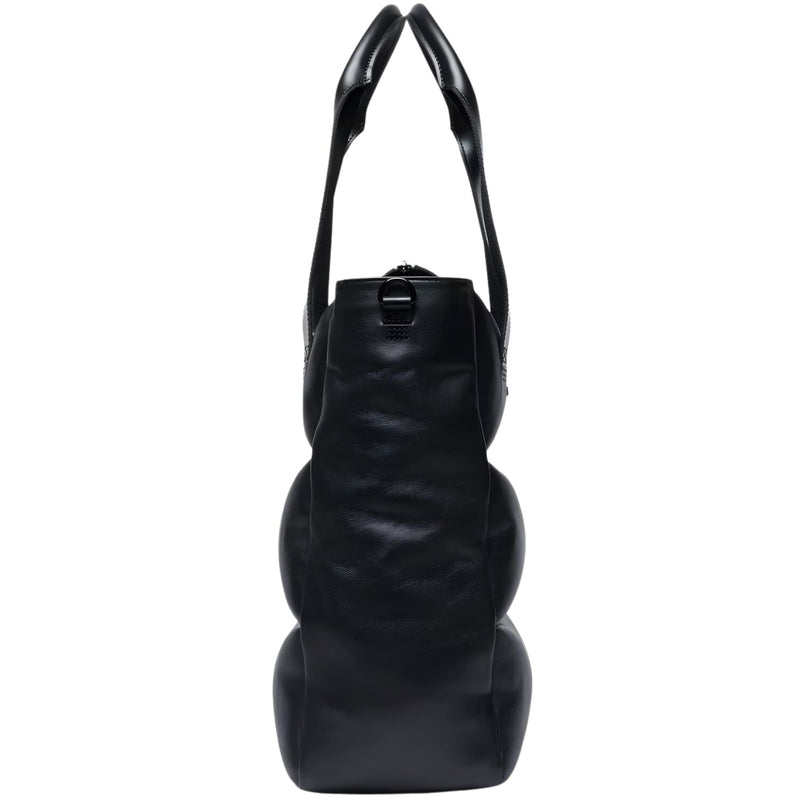 Load image into Gallery viewer, Dr. Martens Padded Leather Tote Bag Crossbody Strap Zip Closure in Black Sendal-4