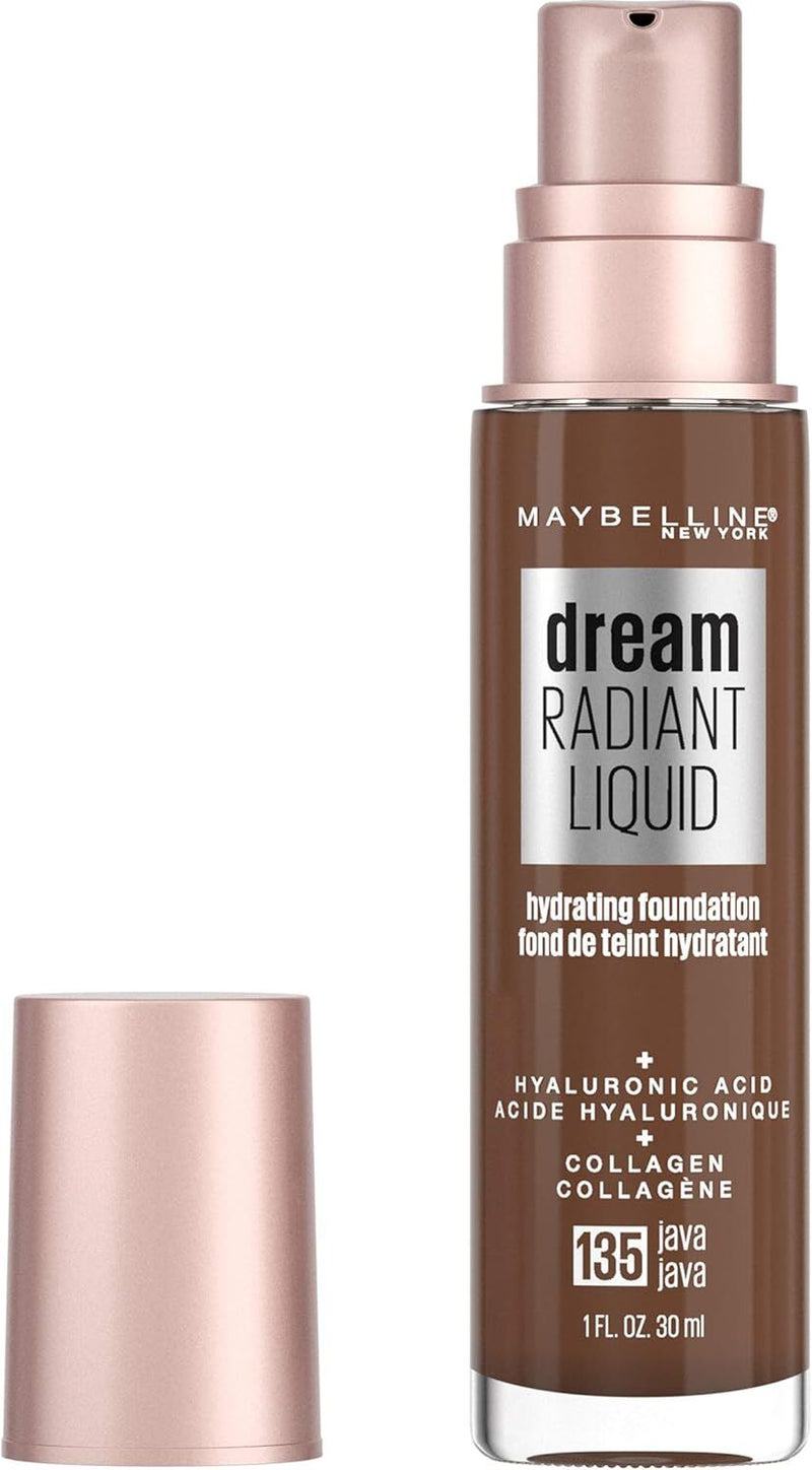 Load image into Gallery viewer, Maybelline Dream Radiant Liquid Hydrating Foundation with Hyaluronic Acid - Java 135, Java-0