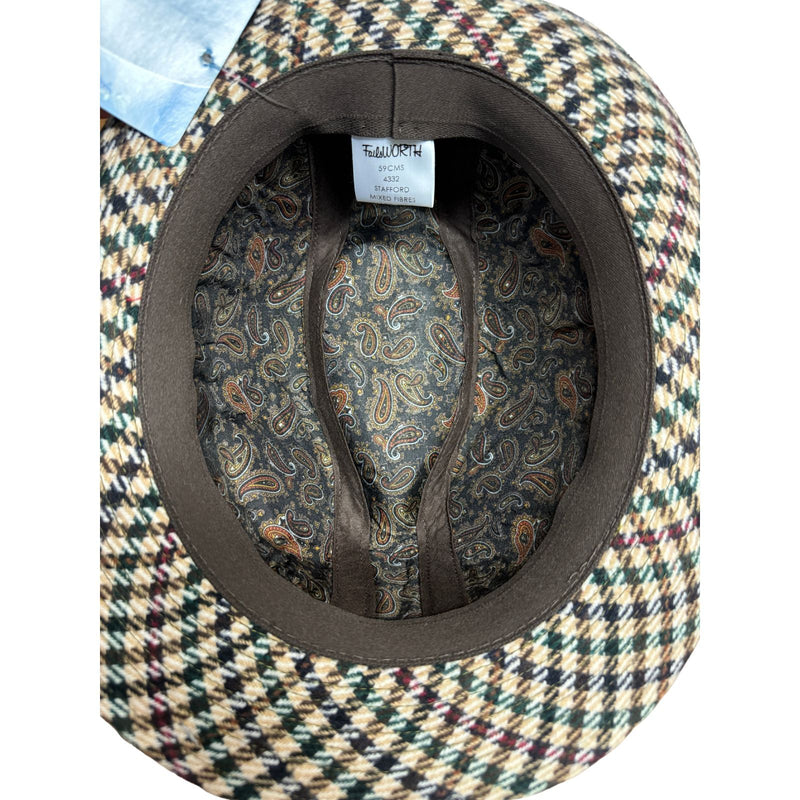 Load image into Gallery viewer, Failsworth Stafford Tweed Hat Trilby Made in UK - 59cm-3