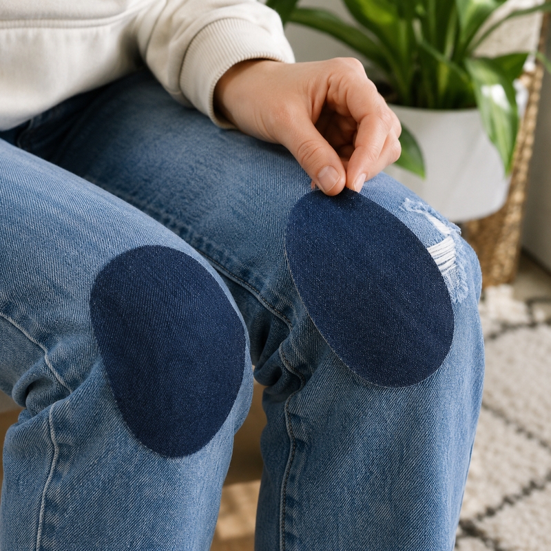 Load image into Gallery viewer, Denim Repair Iron-On Patches 2-Pack for Mending and Sewing-2