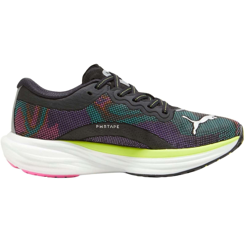 Load image into Gallery viewer, Puma Deviate Nitro 2 Womens Running Shoes in Black / Lime / Pink - Size US 8