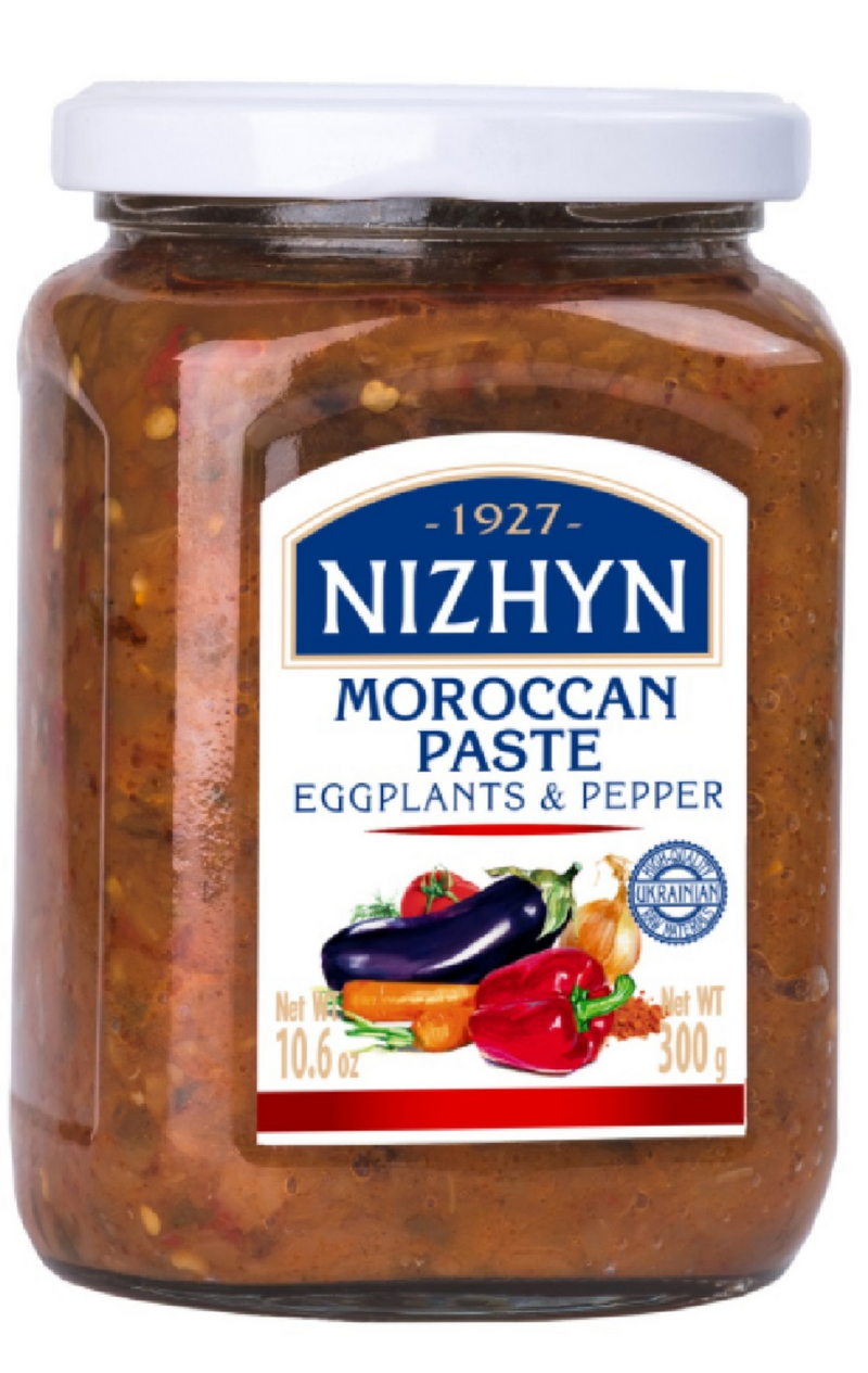 Load image into Gallery viewer, 300g Ukrainian Relish of Roasted Eggplants & Pepper Spread "Moroccan Paste" Baklazhany-2