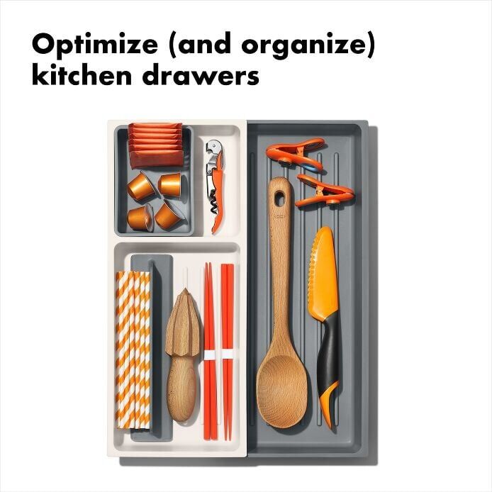 Load image into Gallery viewer, OXO GG Expand Kitchen Tool Drawer Organiser Adjustable Dividers Storage Cup Non-Slip-2