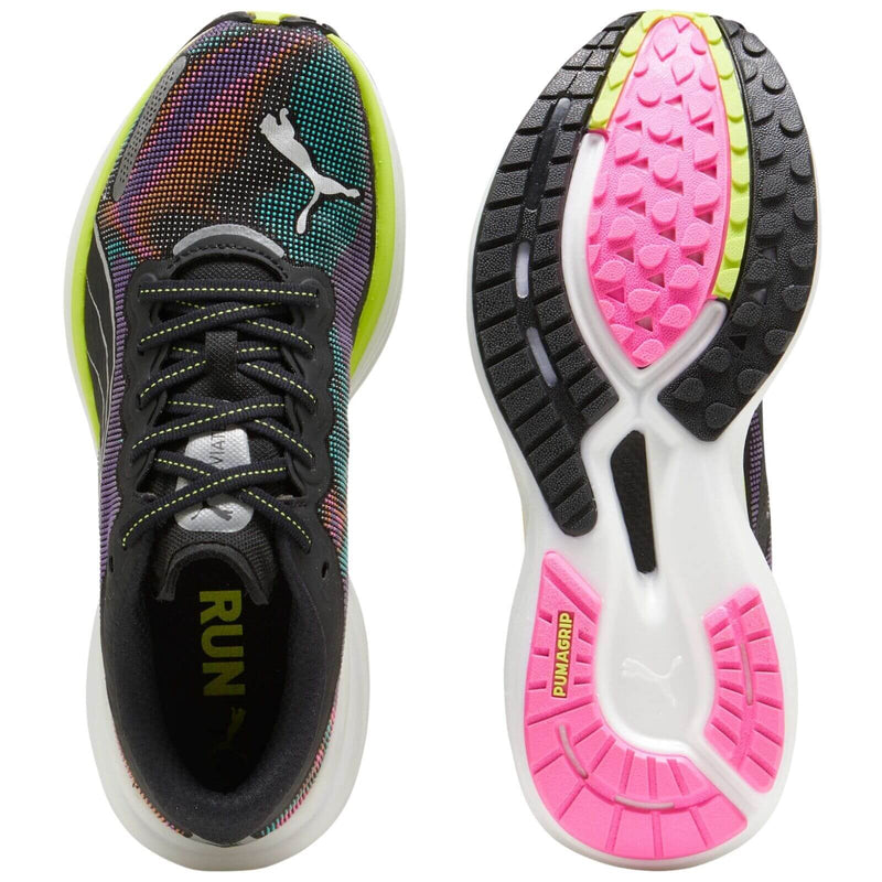 Load image into Gallery viewer, Puma Deviate Nitro 2 Womens Running Shoes in Black / Lime / Pink - Size US 8