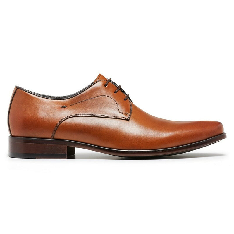 Load image into Gallery viewer, Julius Marlow Mens Keen Derby Work Leather Boots Shoes - Cognac-3