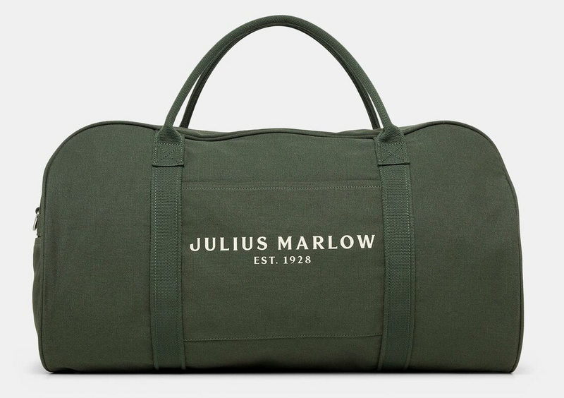 Load image into Gallery viewer, Julius Marlow Canvas Duffle Bag in Green-0