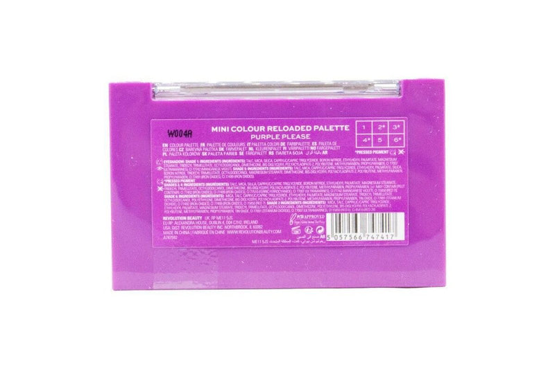 Load image into Gallery viewer, 3x Revolution Mini Shadow Palette Mini Colour Reloaded Eye Shadow - Purple Please-3