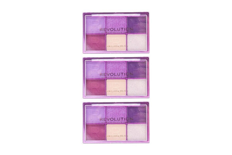 Load image into Gallery viewer, 3x Revolution Mini Shadow Palette Mini Colour Reloaded Eye Shadow - Purple Please-1