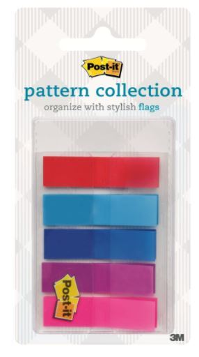 Load image into Gallery viewer, Post-it Pattern Flags Gingham Collection 11.9mm x 43.2mm 683-PLAID1-S-0