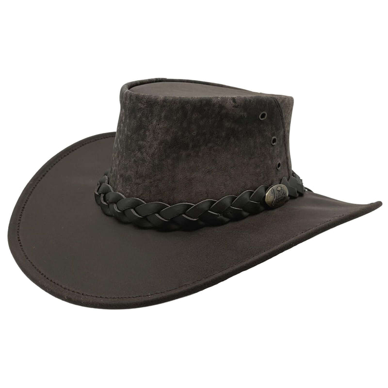 Load image into Gallery viewer, Jacaru 519 Roo Crushy Hat – Kangaroo & Bovine Leather | Crushable