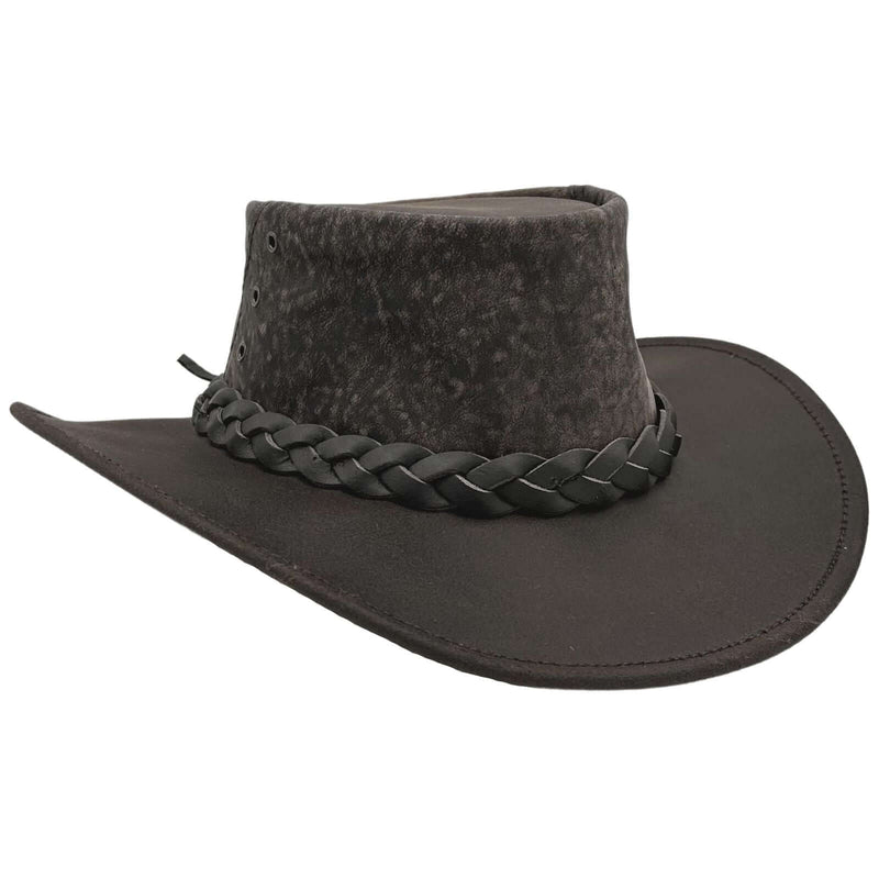 Load image into Gallery viewer, Jacaru 519 Roo Crushy Hat – Kangaroo & Bovine Leather | Crushable