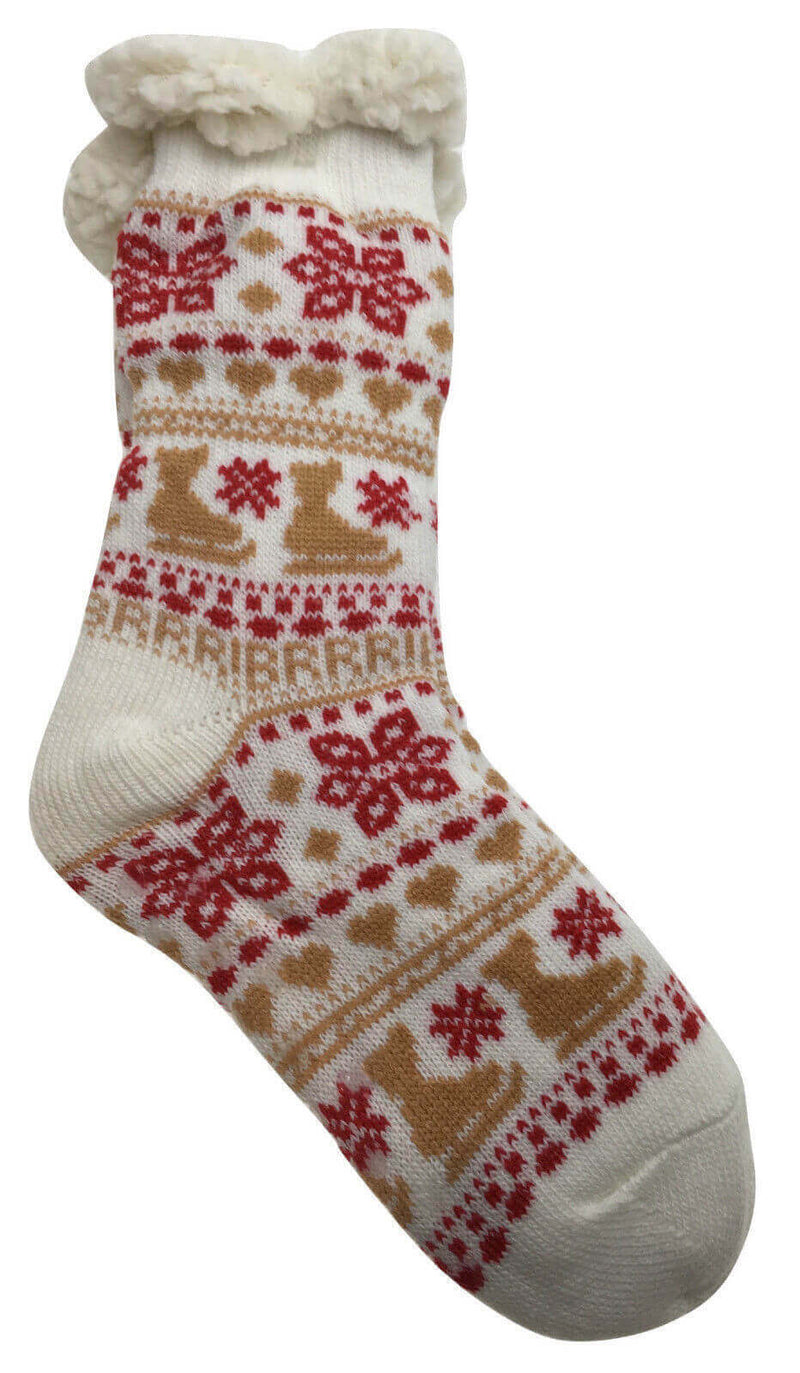Load image into Gallery viewer, 1 Pair Ladies Thick Fur Bed Socks Womens Soft Work Fluffy Slipper Non Slip