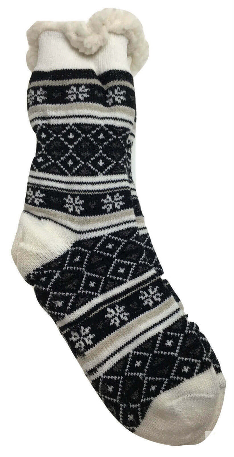 Load image into Gallery viewer, 1 Pair Ladies Thick Fur Bed Socks Womens Soft Work Fluffy Slipper Non Slip