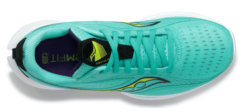 Load image into Gallery viewer, Saucony Womens Kinvara 13 Running Shoes - Cool Mint/Acid
