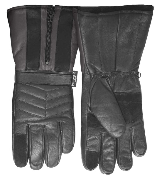 3M Winter Motorbike Bike Waterproof Gloves Leather Motor Bicycle Motorcycle - Black