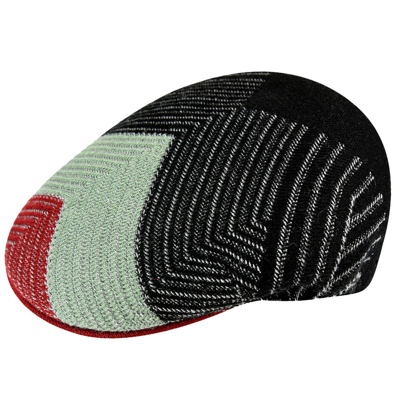 Load image into Gallery viewer, Kangol Mens Vortex 504 Ivy Flat Cap Hat - Black