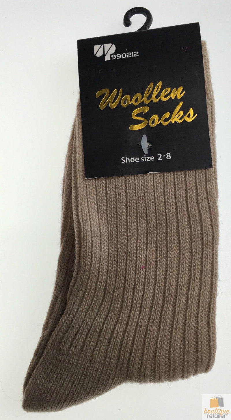 Load image into Gallery viewer, 2 Pairs WOOL BLEND SOCKS Ladies Womens Thick Soft Work Thermal Warm Winter