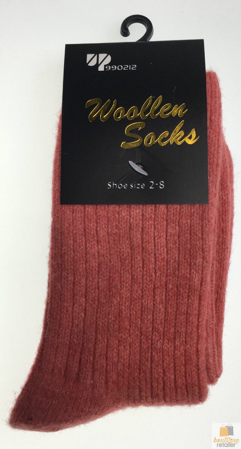 Load image into Gallery viewer, 2 Pairs WOOL BLEND SOCKS Ladies Womens Thick Soft Work Thermal Warm Winter