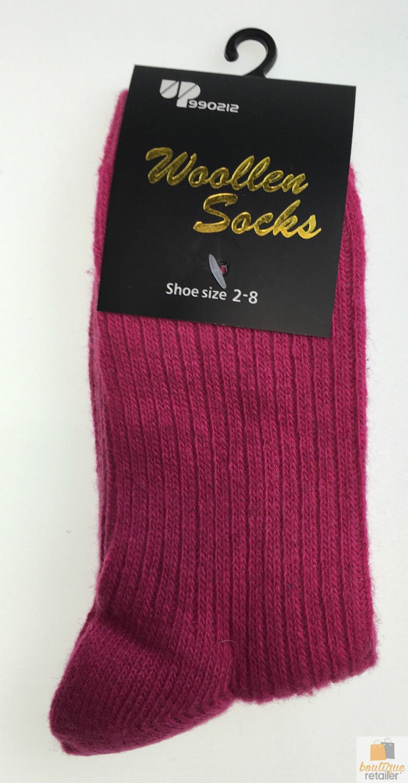 Load image into Gallery viewer, 2 Pairs WOOL BLEND SOCKS Ladies Womens Thick Soft Work Thermal Warm Winter