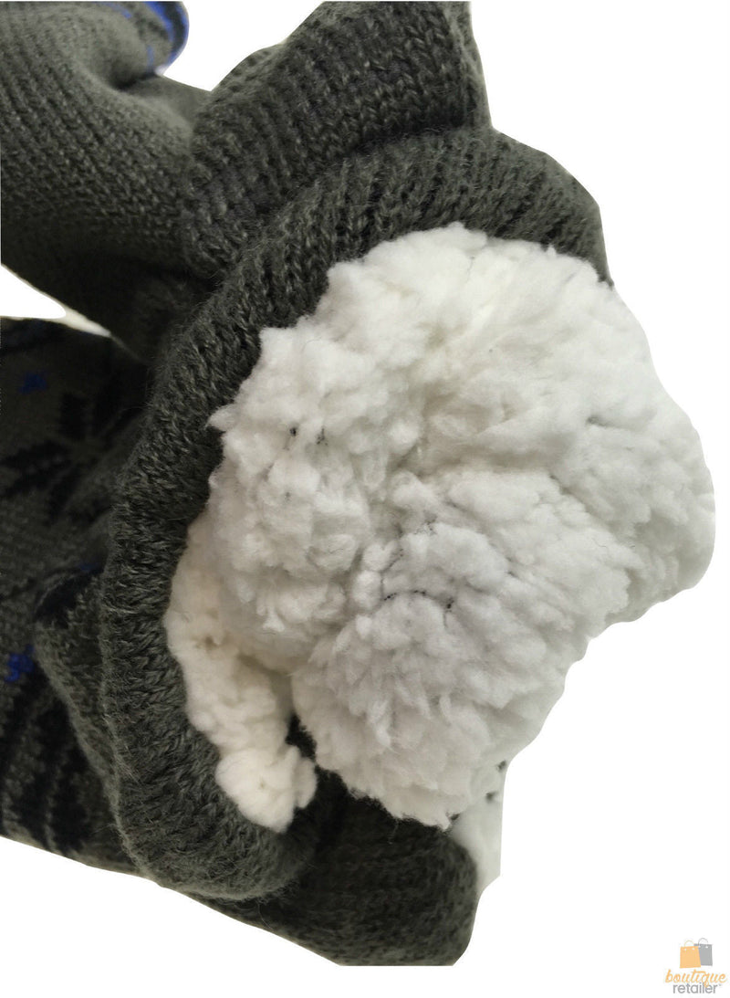 Load image into Gallery viewer, 3 Pairs Mens Non Slip Thick Fur Warm Winter Bed Socks Thermal Warm Cushion BULK