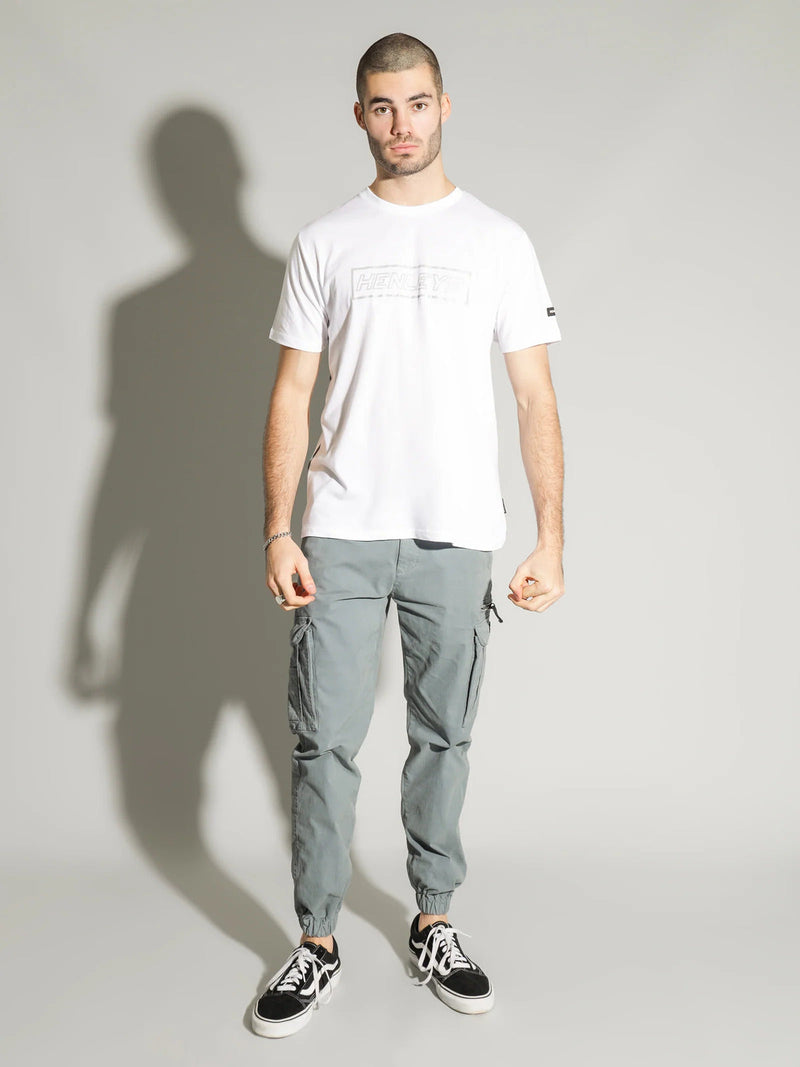 Load image into Gallery viewer, Henleys Mens Master Reflective T-Shirt Top Tee - White